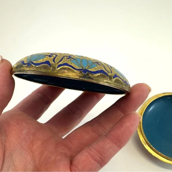 💖 Vintage Cloisonné Trinket Box - Picture 7 of 11